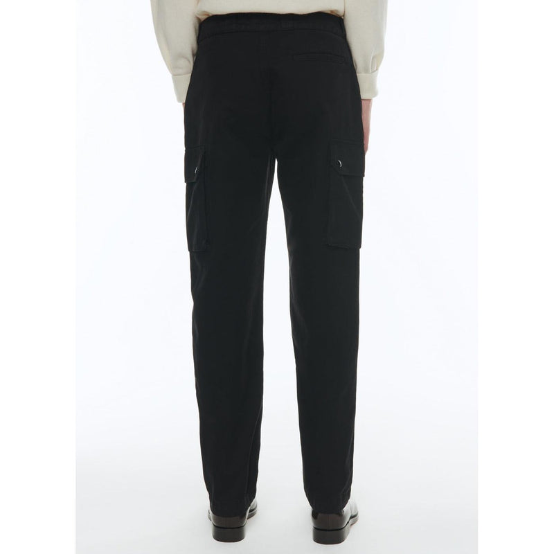 Pantalon Cargo Multipoches En Coton - Noir