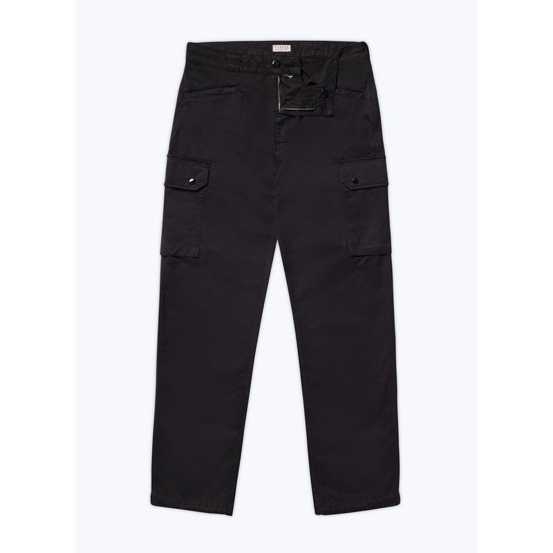 Pantalon Cargo Multipoches En Coton - Noir