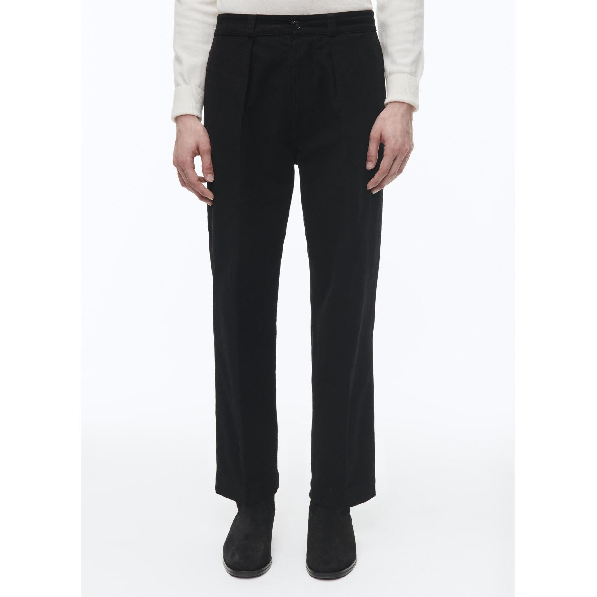 Chinos rectos de algodón orgánico - Negro