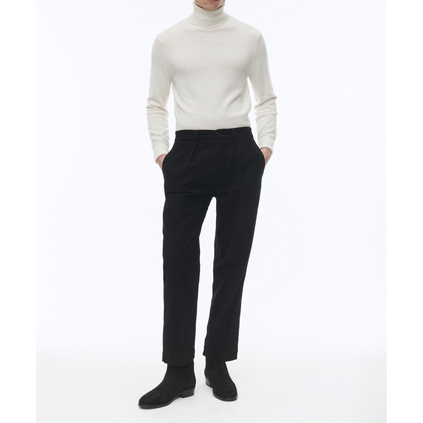Chinos rectos de algodón orgánico - Negro