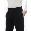 Pantalon Chino Droit En Coton Biologique - Noir