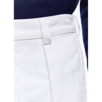 Pantalones chinos de sarga de algodón - Blanco