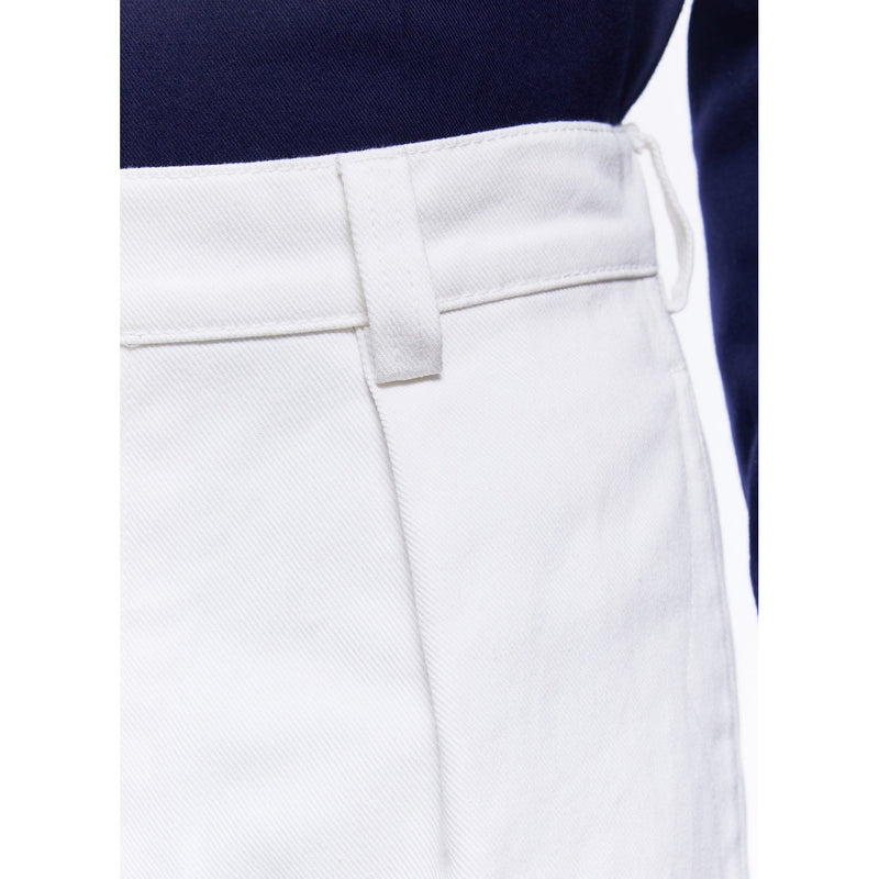 Pantalones chinos de sarga de algodón - Blanco