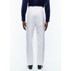 Pantalones chinos de sarga de algodón - Blanco