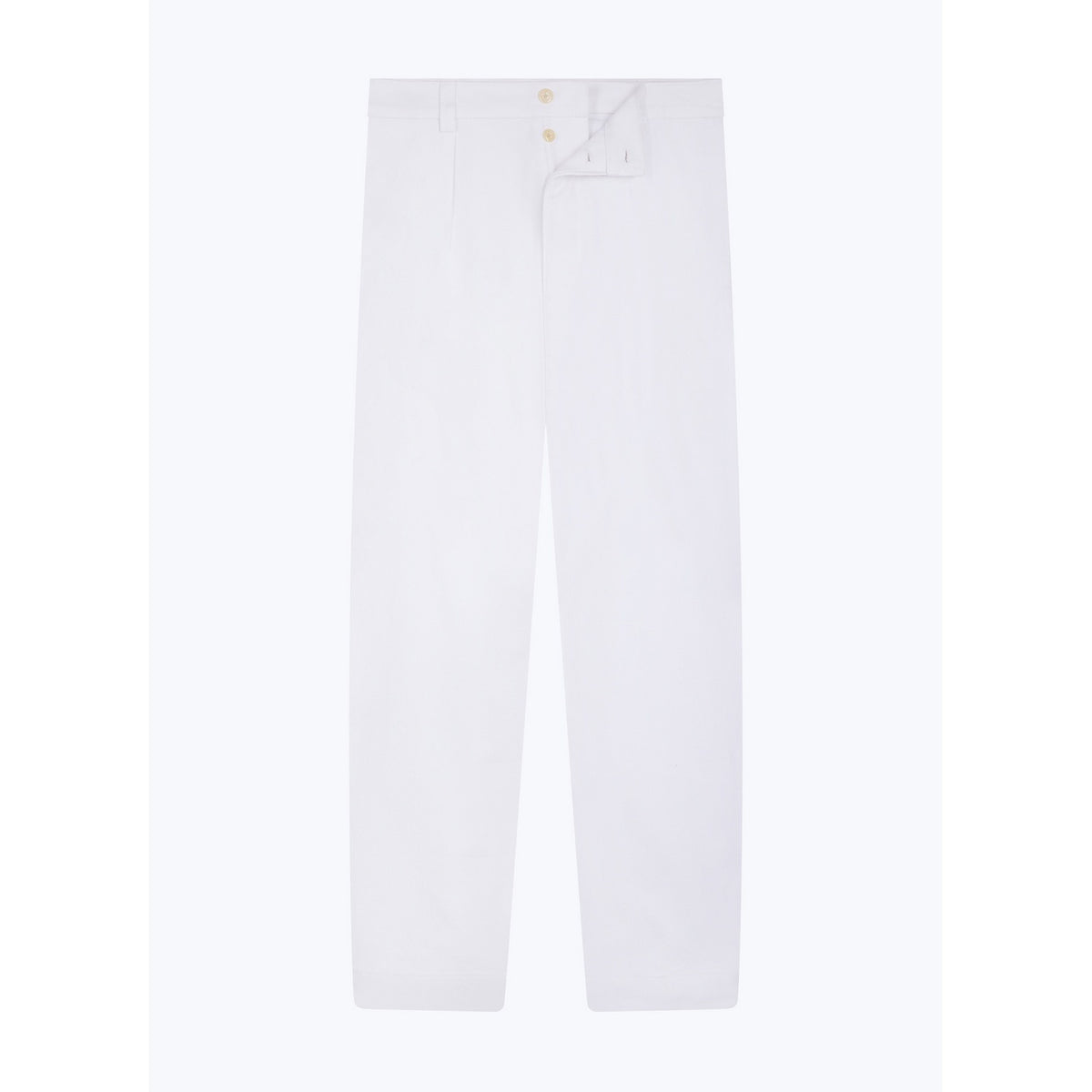 Pantalon Chino En Twill De Coton - Blanc