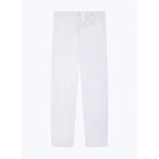 Pantalones chinos de sarga de algodón - Blanco