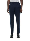 Pantalon Élastiqué En Seersucker - Marine