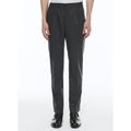 Fursac - Pantalon Élastiqué En Flanelle De Laine - Acier - Homme