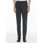 Fursac - Pantalon Élastiqué En Flanelle De Laine - Acier - Homme