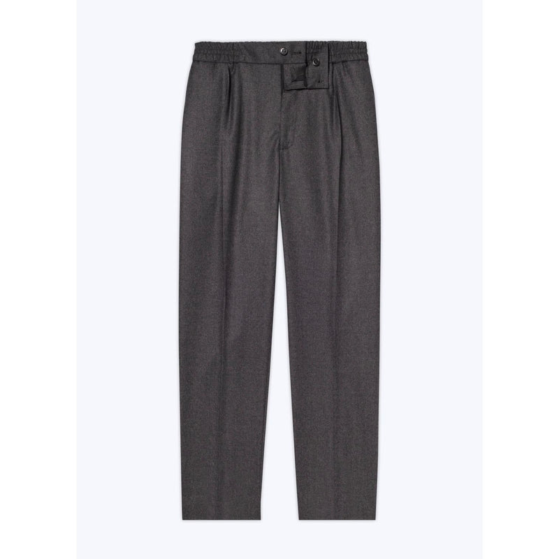 Pantalón de franela de lana elástica - Acero - Hombre