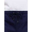 Fursac - Short Élastiqué En Coton - Bleu Marine