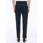 Plain Gabardine Trousers - Navy