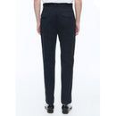 Pantalón Liso De Gabardina - Azul Marino