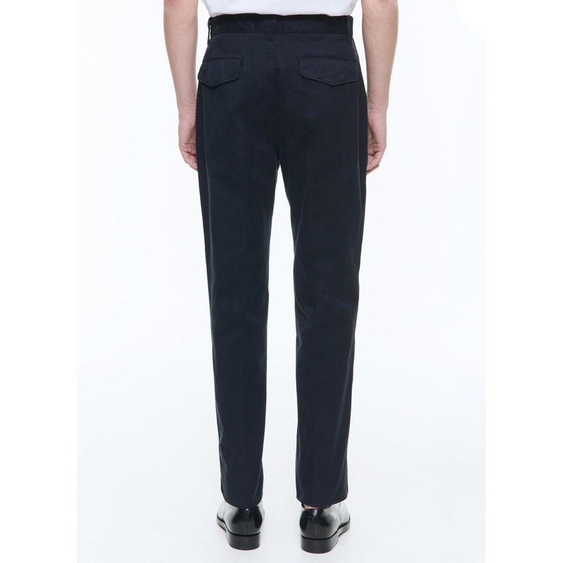 Pantalón Liso De Gabardina - Azul Marino