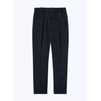 Plain Gabardine Trousers - Navy