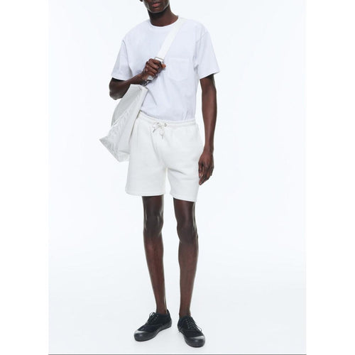 Fursac - Short En Jersey De Coton - Blanc