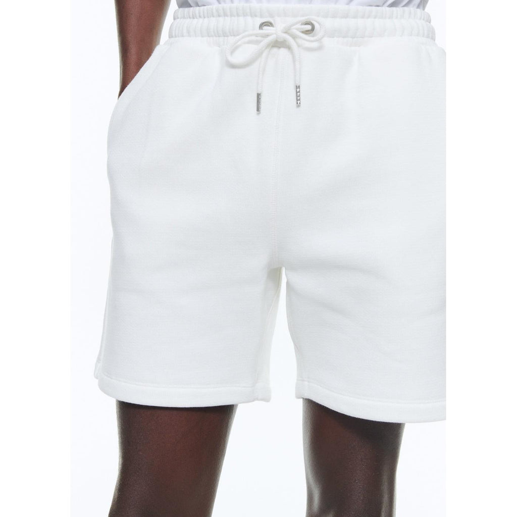 Fursac - Short En Jersey De Coton - Blanc
