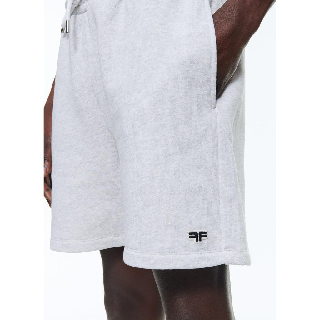 Fursac - Short En Jersey De Coton - Gris