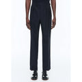 Pantalon À Pinces En Laine Certifiée - Bleu