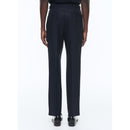 Pantalon À Pinces En Laine Certifiée - Bleu