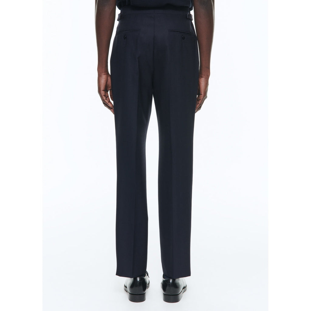 Pantalón plisado de lana certificada - Azul