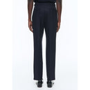 Pantalón plisado de lana certificada - Azul