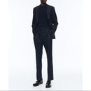 Pantalon À Pinces En Laine Certifiée - Bleu