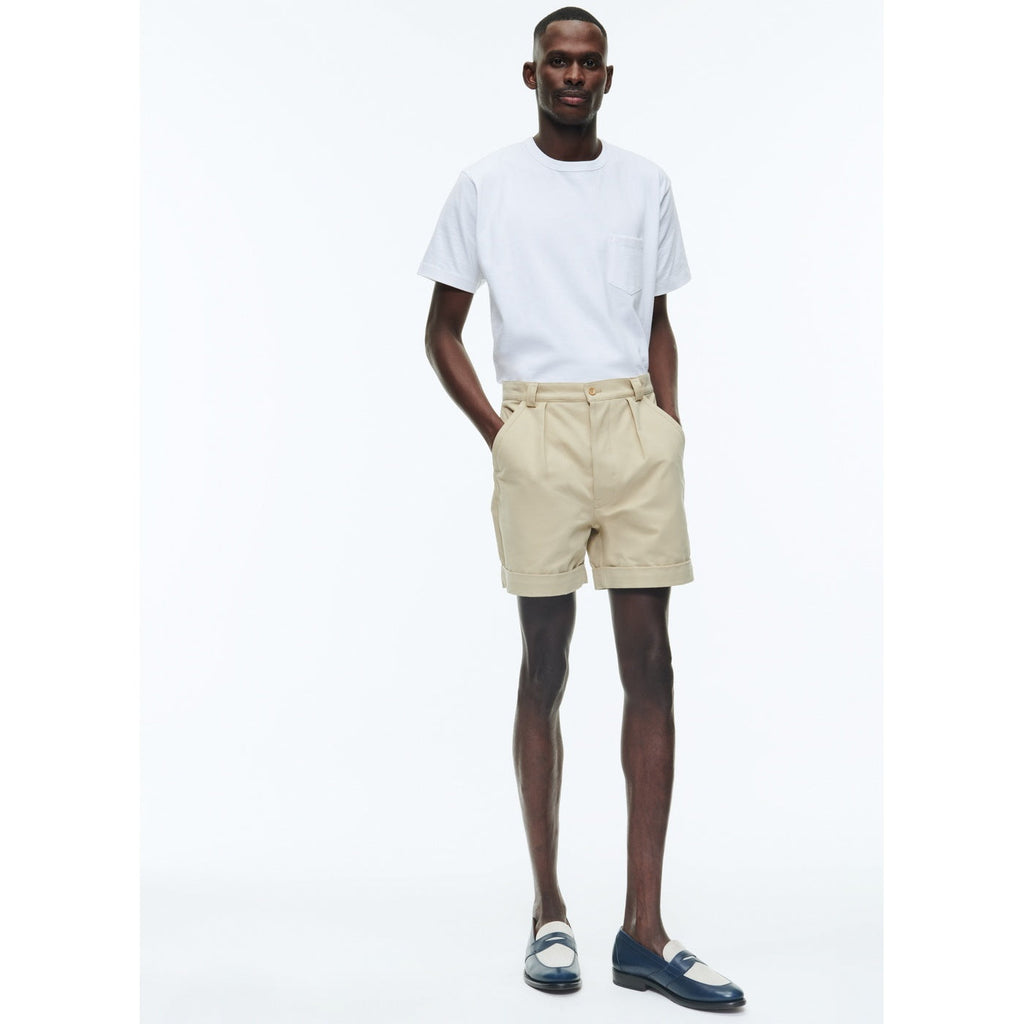 Fursac - Bermuda En Toile De Coton - Beige