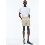 Fursac - Bermuda En Toile De Coton - Beige
