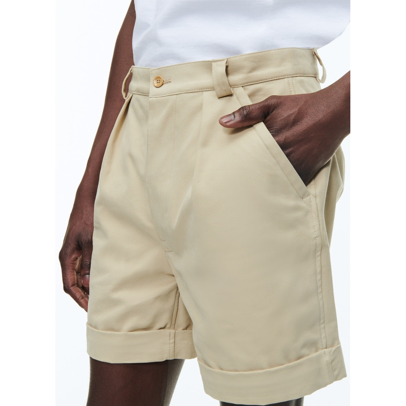 Fursac - Bermuda En Toile De Coton - Beige