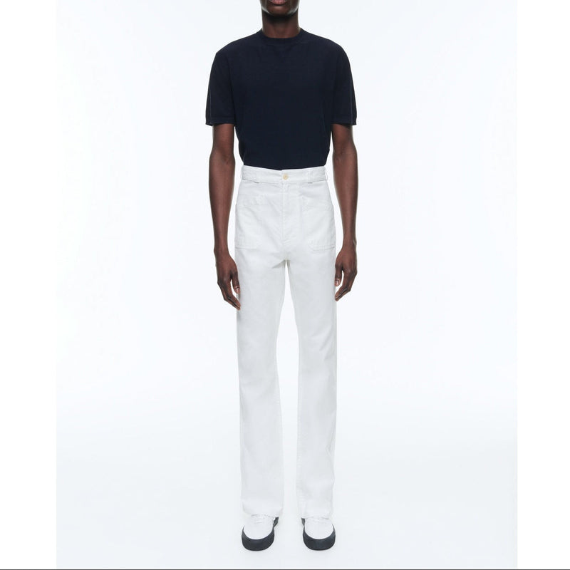 Pantalon Poches Plaquées - Blanc