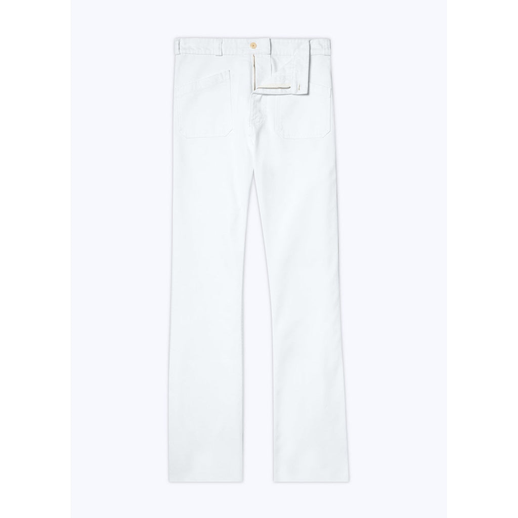 Pantalones con bolsillo de parche - Blanco