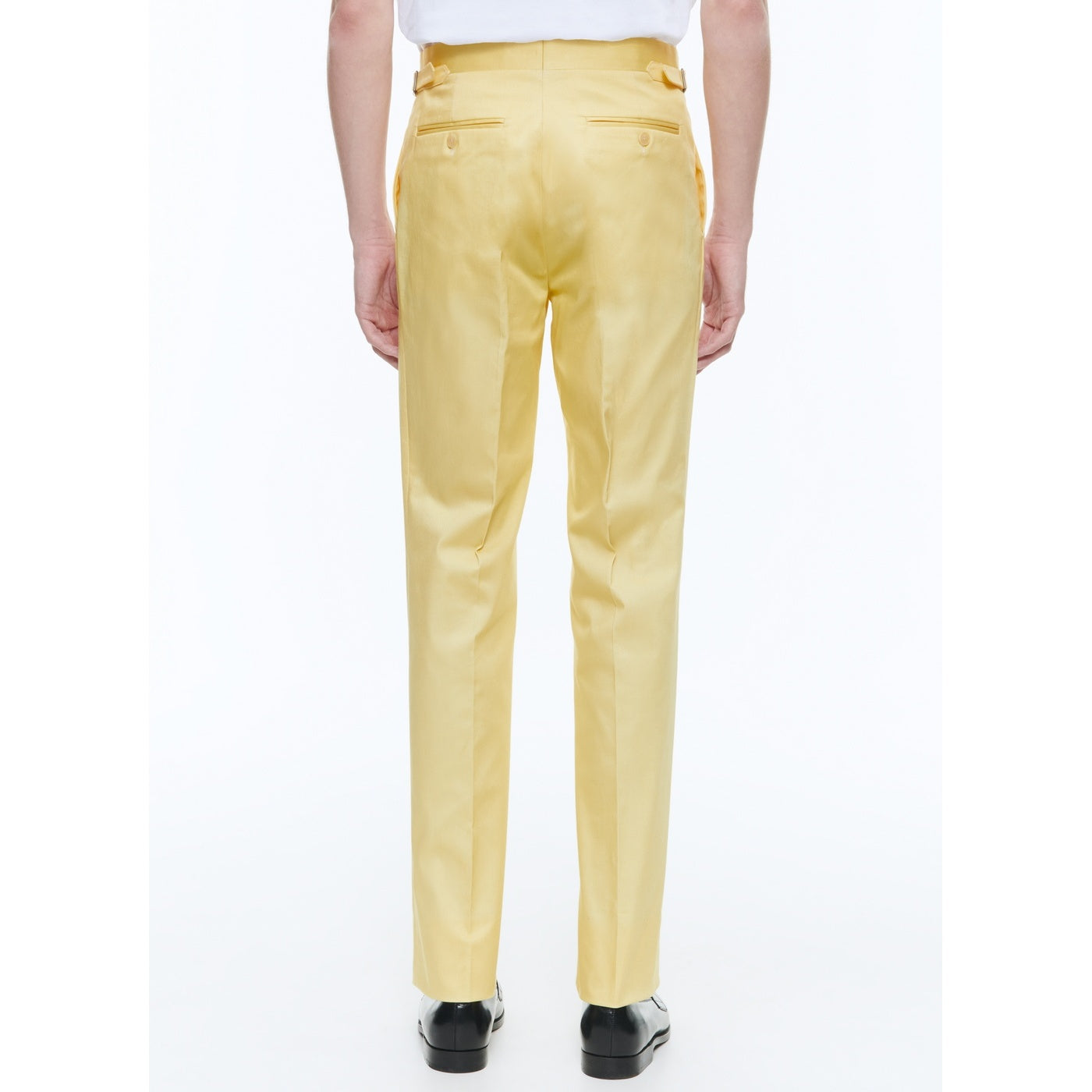 Fursac - Chino Ajusté En Coton Biologique - Jaune Pâle