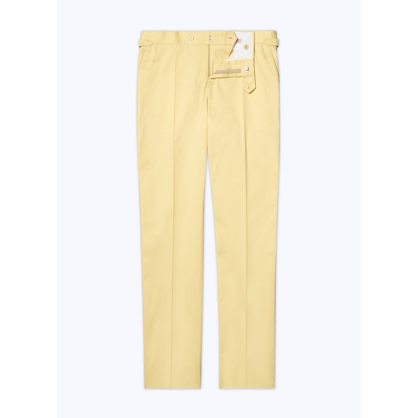 Fursac - Chino Ajusté En Coton Biologique - Jaune Pâle