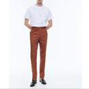 Fitted Chinos In Organic Cotton - Camel