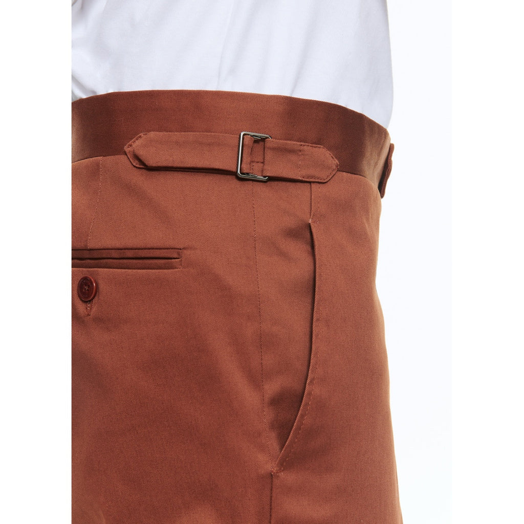 Fursac - Chino Ajusté En Coton Biologique - Camel