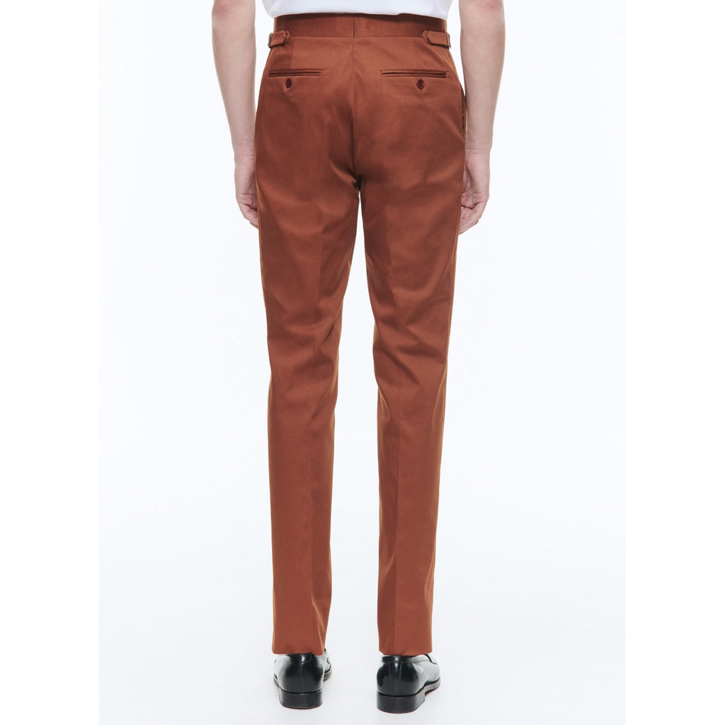 Fursac - Chino Ajusté En Coton Biologique - Camel