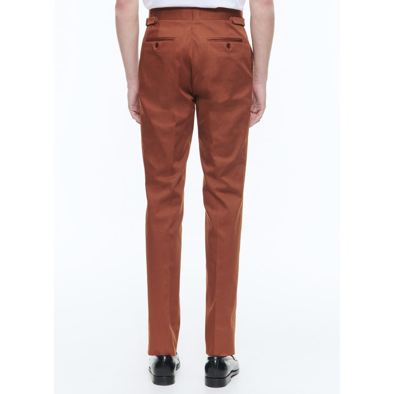 Chino Ajusté En Coton Biologique - Camel