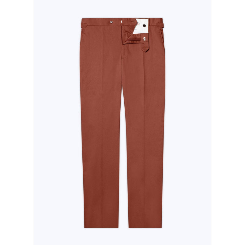 Fitted Chinos In Organic Cotton - Camel