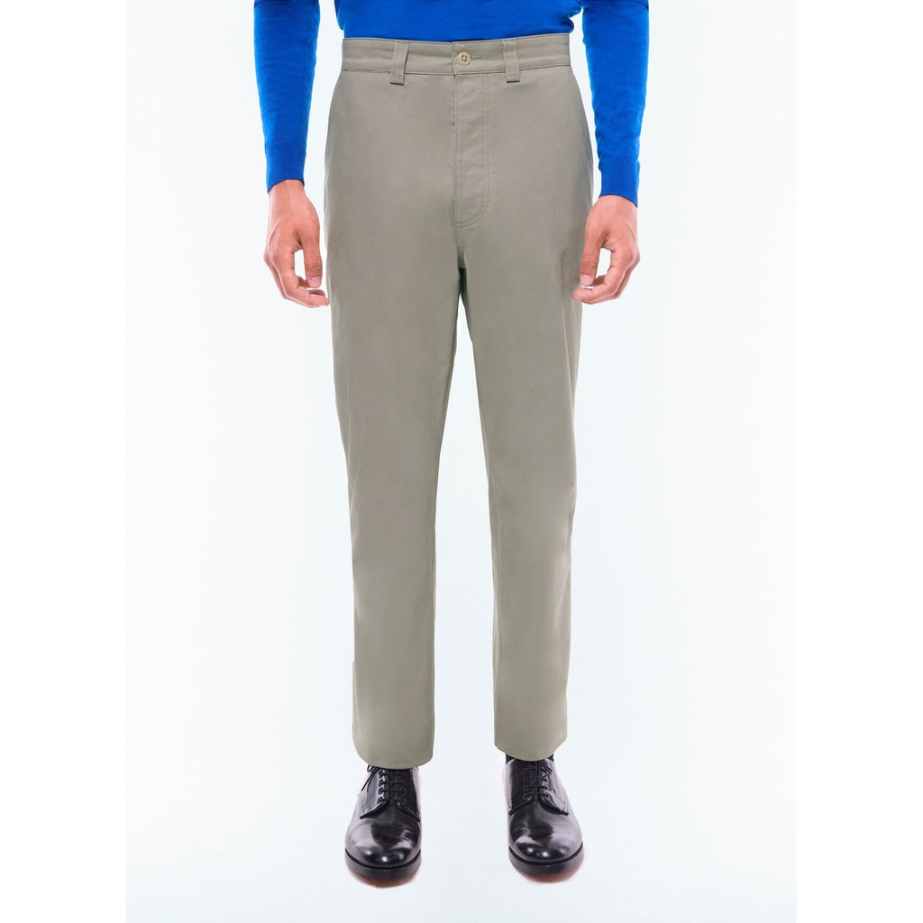 Fursac - Pantalón Chino De Sarga De Algodón - Beige