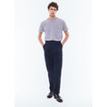 Fursac - Pantalón Chino De Sarga De Algodón - Azul Marino