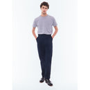 Fursac - Pantalón Chino De Sarga De Algodón - Azul Marino