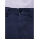 Fursac - Pantalón Chino De Sarga De Algodón - Azul Marino