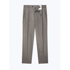 Pantalon Droit En Laine Certifiée - Brun