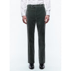 Velvet Suit Trousers - Sage Green