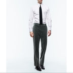 Velvet Suit Trousers - Sage Green