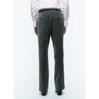 Velvet Suit Trousers - Sage Green
