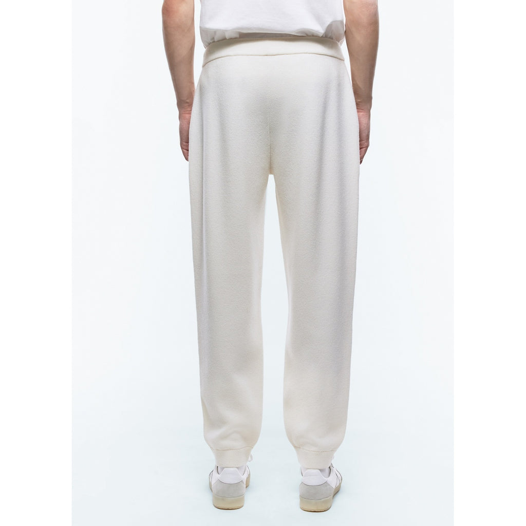 Certified Wool And Cotton Joggers - Ecru