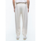 Certified Wool And Cotton Joggers - Ecru