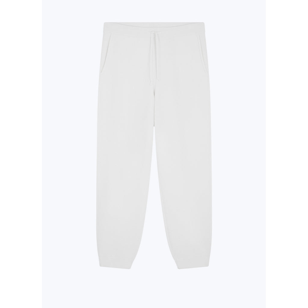 Certified Wool And Cotton Joggers - Ecru